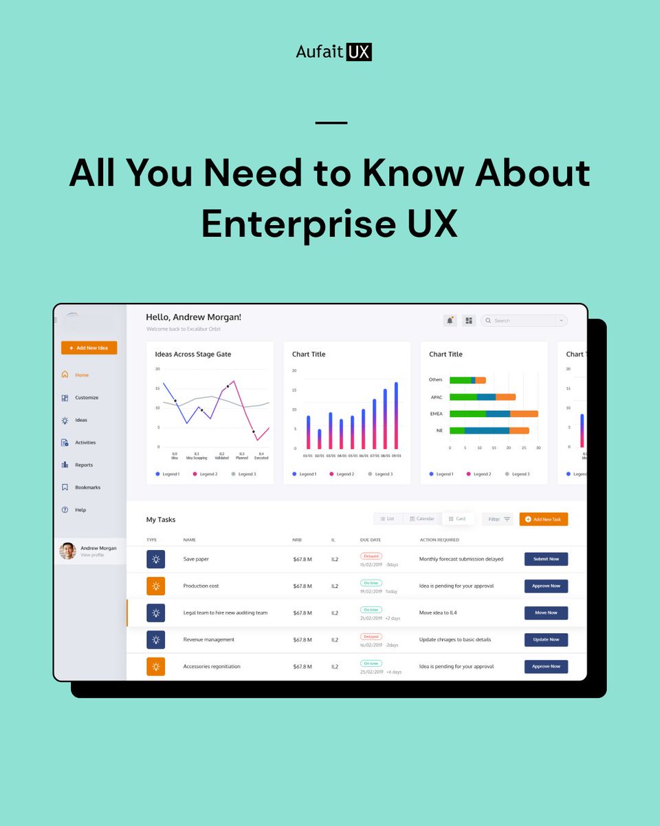 aufaitux's tweet image. UX is critical for enterprises today. Reports show enterprise software that focuses on UX brings forth a tangible, measurable impact on ROI of organizations.📈 Check the link below.👇
linkedin.com/feed/update/ur…
#blog #uxblog #enterpriseux #uxdesign #uxdesignagency  #uxdesigncompany