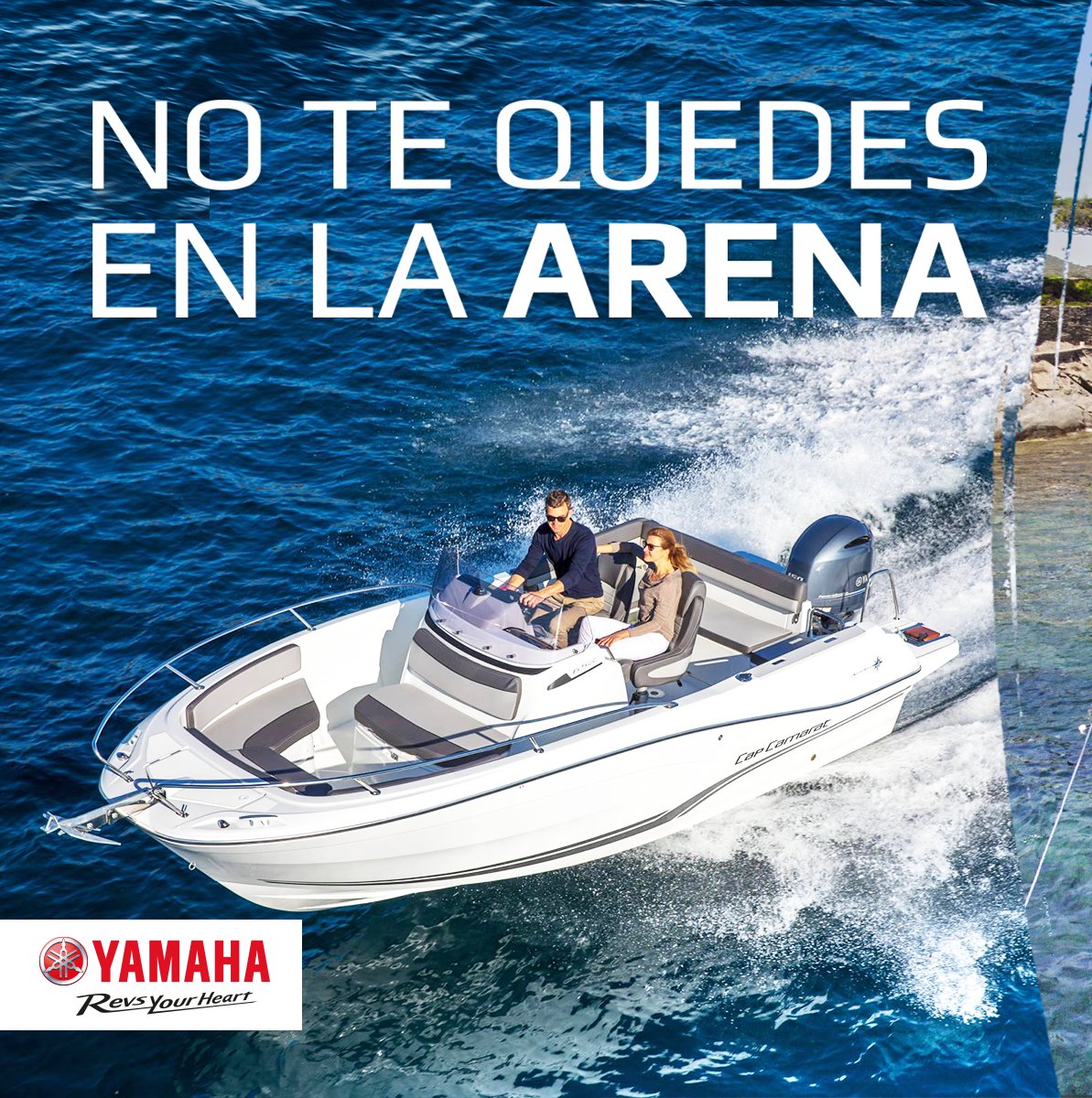 CatamaranCenter's tweet image. Este verano no te quedes en la arena. ¡Toca navegar!
Disfruta el verano en barco con la familia y amigos, con la fiabilidad de un motor Yamaha.
Y recuerda, ¡navega siempre con responsabilidad! @YamahaOutboards @YamahaBoating