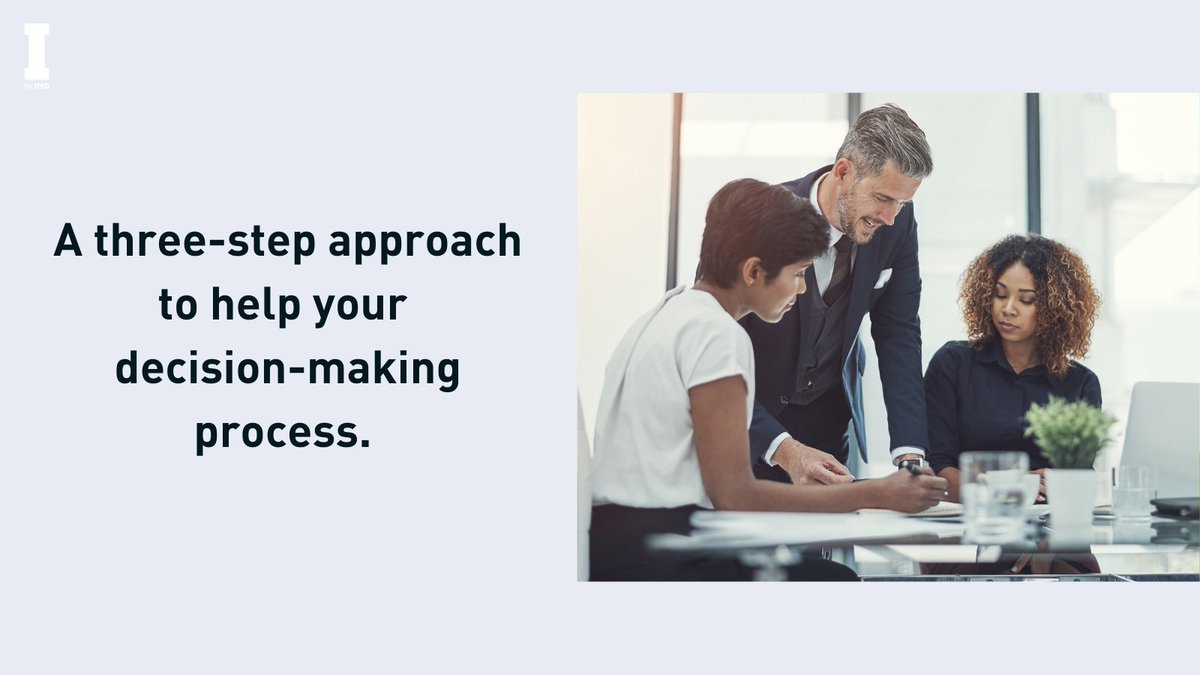 IMD_Bschool's tweet photo. How can leaders make tough decisions in still-unfolding circumstances? With traditional decision-making processes no longer working, leaders need to adopt an agile decision-making style. Our experts provide a three-step approach. Read more at #IbyIMD: https://t.co/bDUogd3VRB https://t.co/jp3n9c0szj