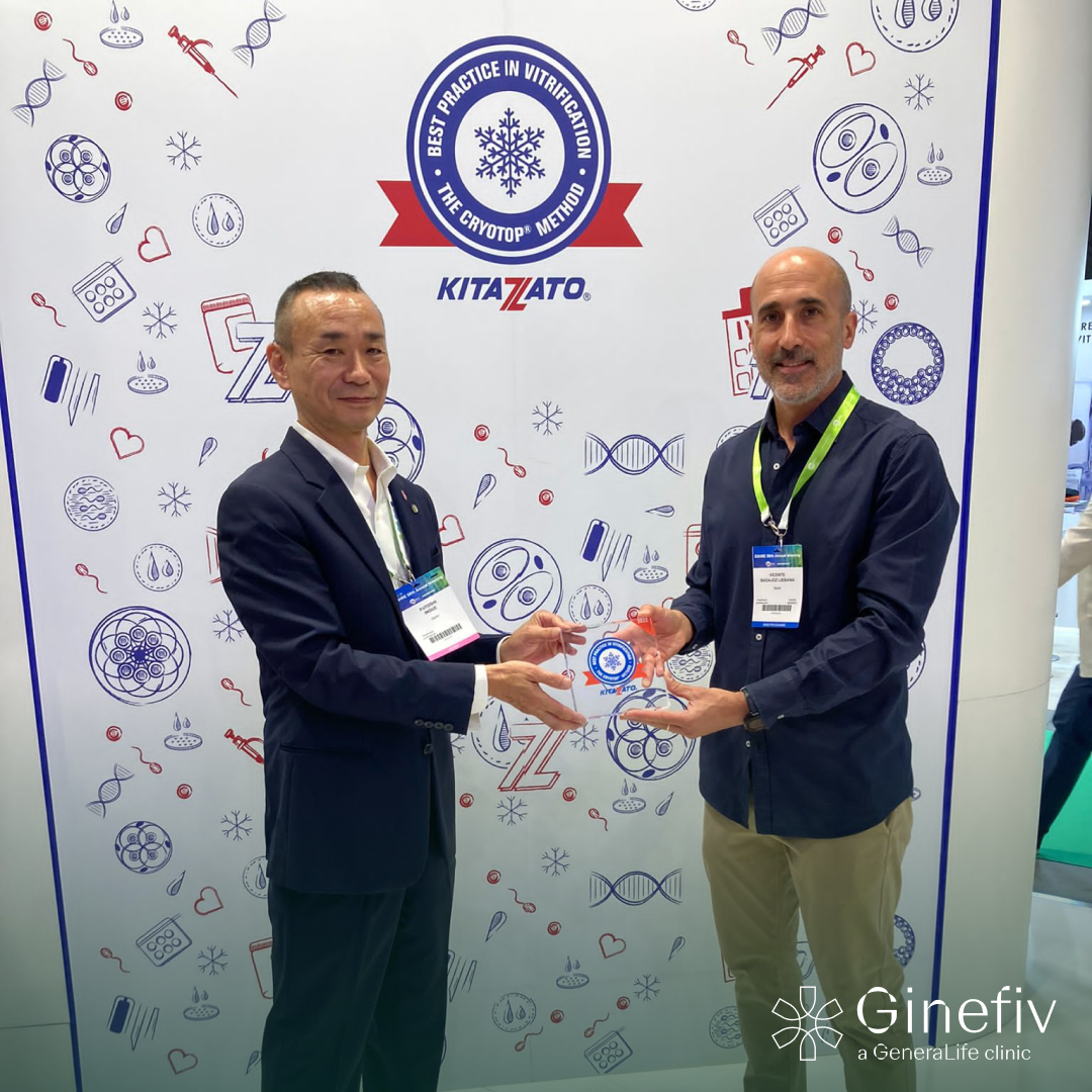 Enhorabuena a nuestro #equipodelaboratorio por el #reconocimiento de Mejores Prácticas en Vitrificación, de <a href="/KitazatoIVF/">Kitazato</a>. Ayer tuvimos el honor de recibir el #premio otorgado por Futoshi INOUE, CEO de #Kitazato Corporation. ¡Muchas gracias!