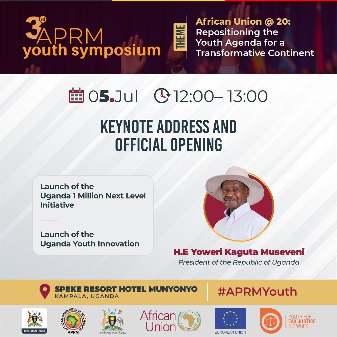 BaryomunsiLiz's tweet photo. This year’s #APRMYouth symposium theme is ,“Reposition the Youth Agenda for a Transformative continent”
This is directed at strengthening and equipping the youth with governance and leadership skills.@OPMUganda @azawedde @MosesWatasa https://t.co/2StVILi7vj