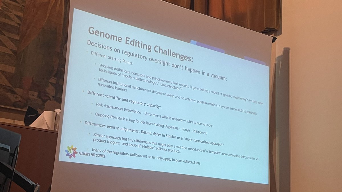Genome Editing: “We (different countries) are all starting from different points. We not only have different policies, we have different structures for decision making.” <a href="/Mimetrip/">Pablo Orozco</a> <a href="/ScienceAlly/">Alliance for Science</a> #icabr2022