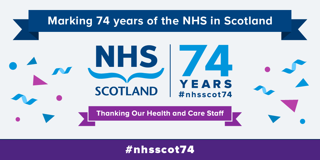 Today, the National Health Service was founded on 5 July 1948. This year also marks the 74th year of social care services.
#NHSGGC #NHSSCOT74
