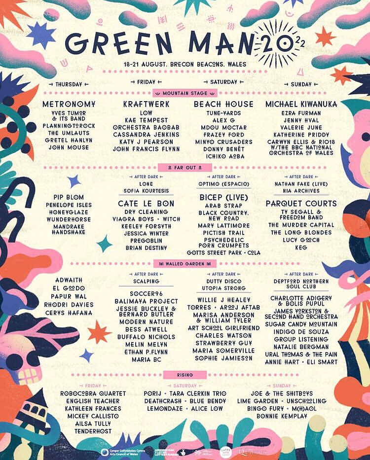 .@GreenManFest see you Sunday 21 august. Far Out Stage 1.15 🌼