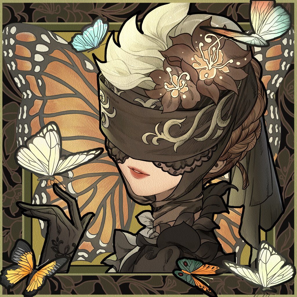 第五人格 ビネットアート 缶バッジ 昆虫学者 設定画 SSR 箔押し 白背景 Identity V CHARACTER DAY 2024Ver. 缶バッジセット 泣きピエロ