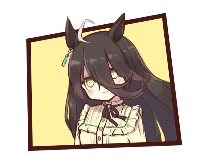 落書きマンハッタンカフェさん描きました…! #ウマ娘 