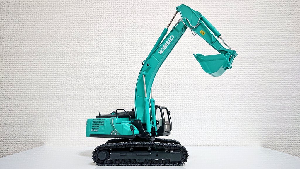コベルコ解体仕様SK400Dロング ミニチュア建機模型(非売品)