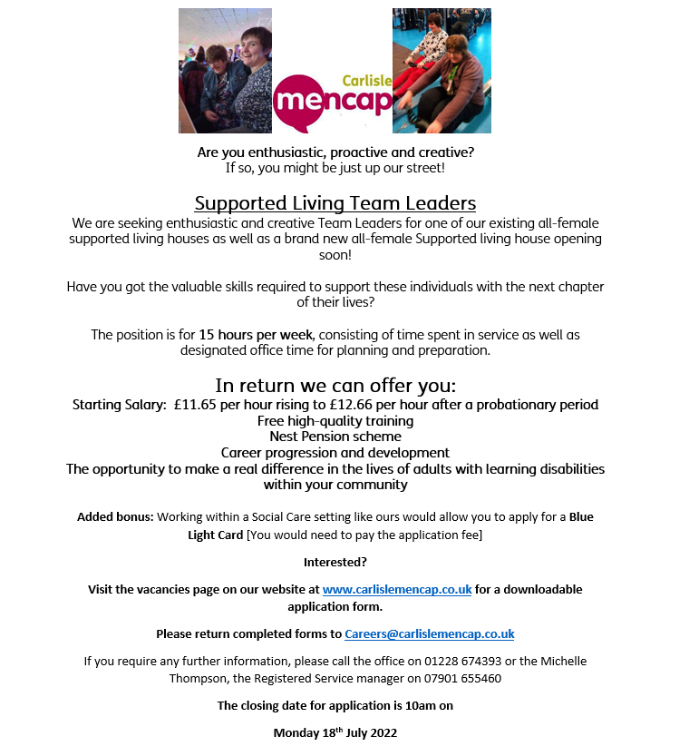 Carlisle Mencap tweet media