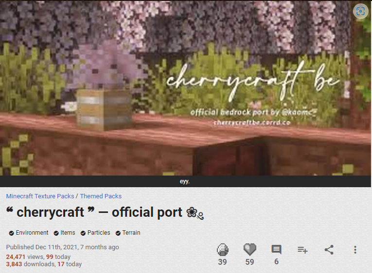 kaomc_'s tweet photo. Please take these packs down to your website @PlanetMinecraft. These ports are no longer supported because of mizuno's TOU. These has been reuploaded without me and Cactuarplush's permission.
- https://t.co/IVvCVfrIPx
- https://t.co/I9FqzpOttg https://t.co/SIuPo5mX5k