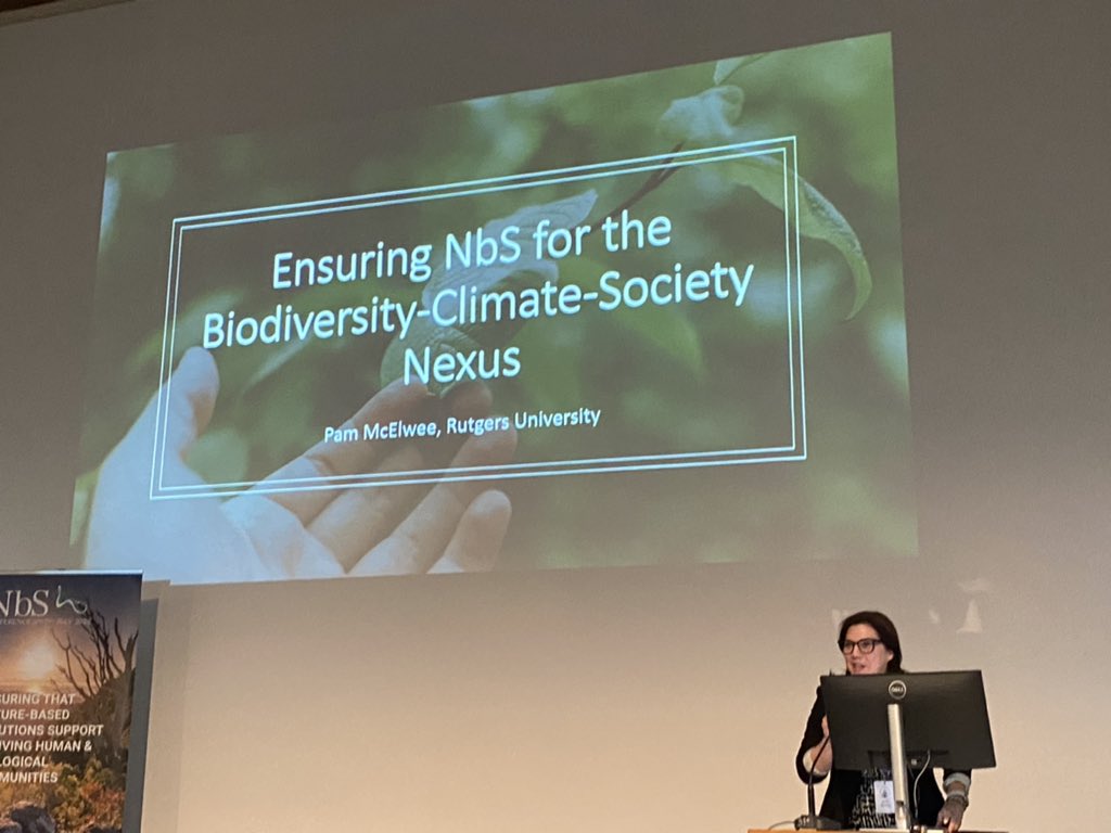 dondealban's tweet photo. @PamMcElwee highlighted that financing, health, and transformative change are areas where research in #naturebasedsolutions need to further advance during her keynote address @NatureBasedSols #NbSconference2022
#NbS #naturebasedsolutions #NbCS #naturebasedclimatesolutions https://t.co/PxWKLL9pgW