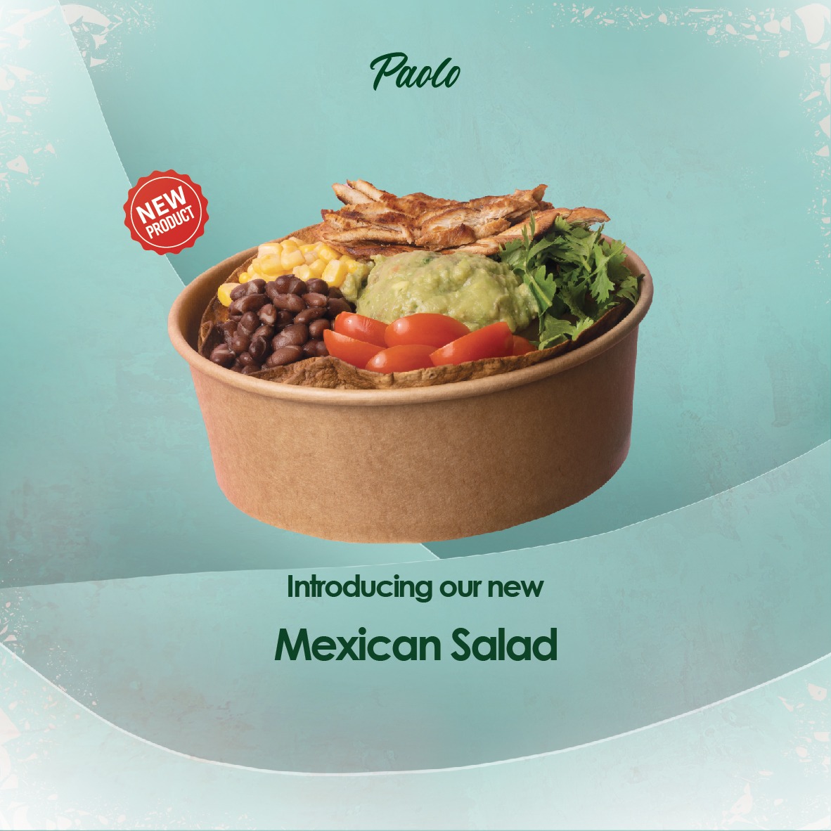 paolo_rest's tweet photo. Introducing our new Mexican salad 🥙 , Don't miss it out 

#Paolo #breakfast #brunch #lunch #dinner #riyadh #restaurant #to_go #pack #takeaway #take_away #Dip #new #Mexican_salad  #باولو #الرياض #مطاعم #فطور #سلطة #مكسيكية #غداء #عشاء #طلبات_خارجية https://t.co/SKgW62gSRH