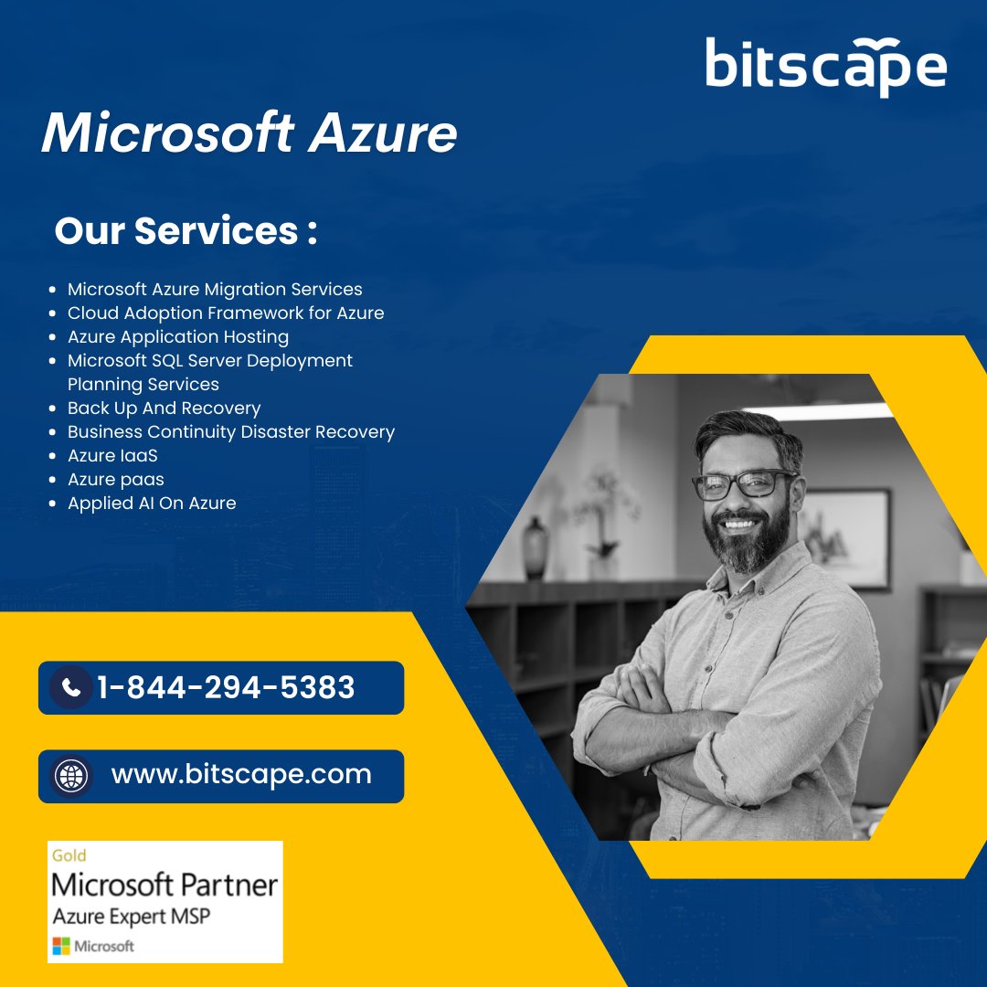 atQor_'s tweet image. Bitscape now, #Microsoft #AzureExpertMSP offers a personalized action plan created especially to meet your unique business requirements. #azureexpertmsp #aionazure #azure #azureservices #cloud #cloudmigration #azureexpert #azuremigration
lnkd.in/dhu2W_a