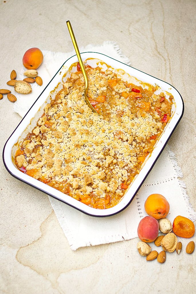 Crumble aux abricots dansmacuisineamoi.blogspot.com/2022/07/mon-cr…