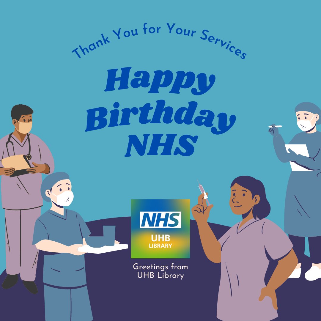 Happy Birthday #NHS ! QE Library has some fairy cakes to celebrate the occasion - please visit us between 12pm-1pm today to grab one and wish the #NHS Happy Birthday! (while stocks last!) 🧁