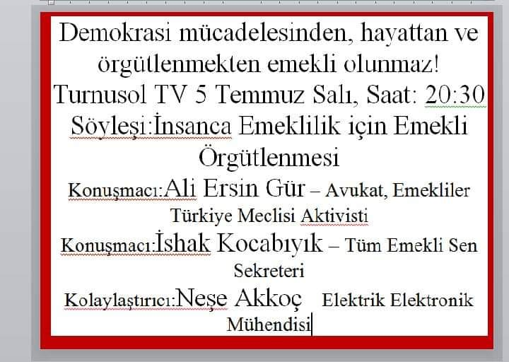 Emekliler Türkiye Meclisi (@emeklilerm) on Twitter photo 