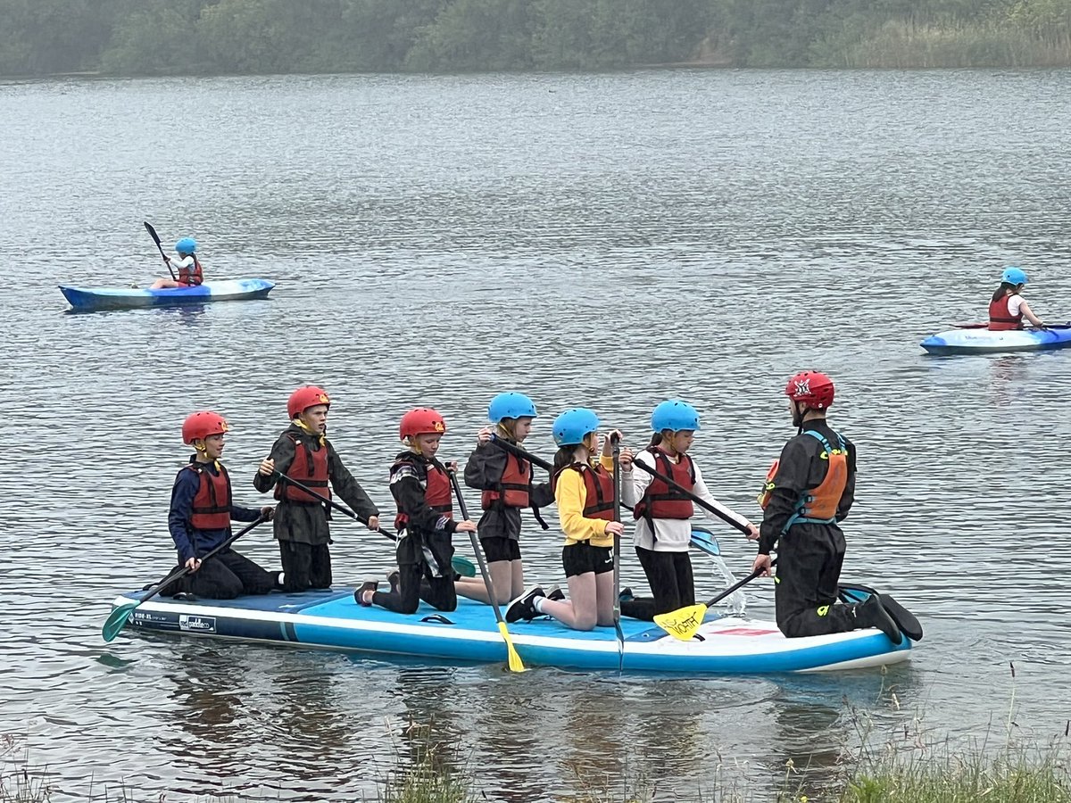 NULS_Prep's tweet photo. Year 6 are having the best time ever messing about on the water at Astbury Mere. A fabulous way to end their time in the Prep School. #WeAreNuls #NULSchoolUK https://t.co/lLaezqJLIQ