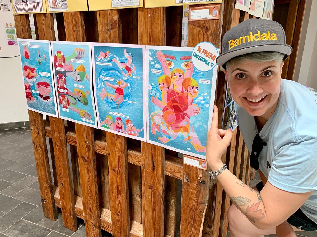 ¡He ganado el 1er premio del 22° Concurso de Cómic de Nou Barris <a href="/Bcn_NouBarris/">Districte de Nou Barris</a> ! 🎉🎉🎉 Estoy súper contentaaaaaa. Segundo premio que gano haciendo #comics Y ha sido toda una aventura +