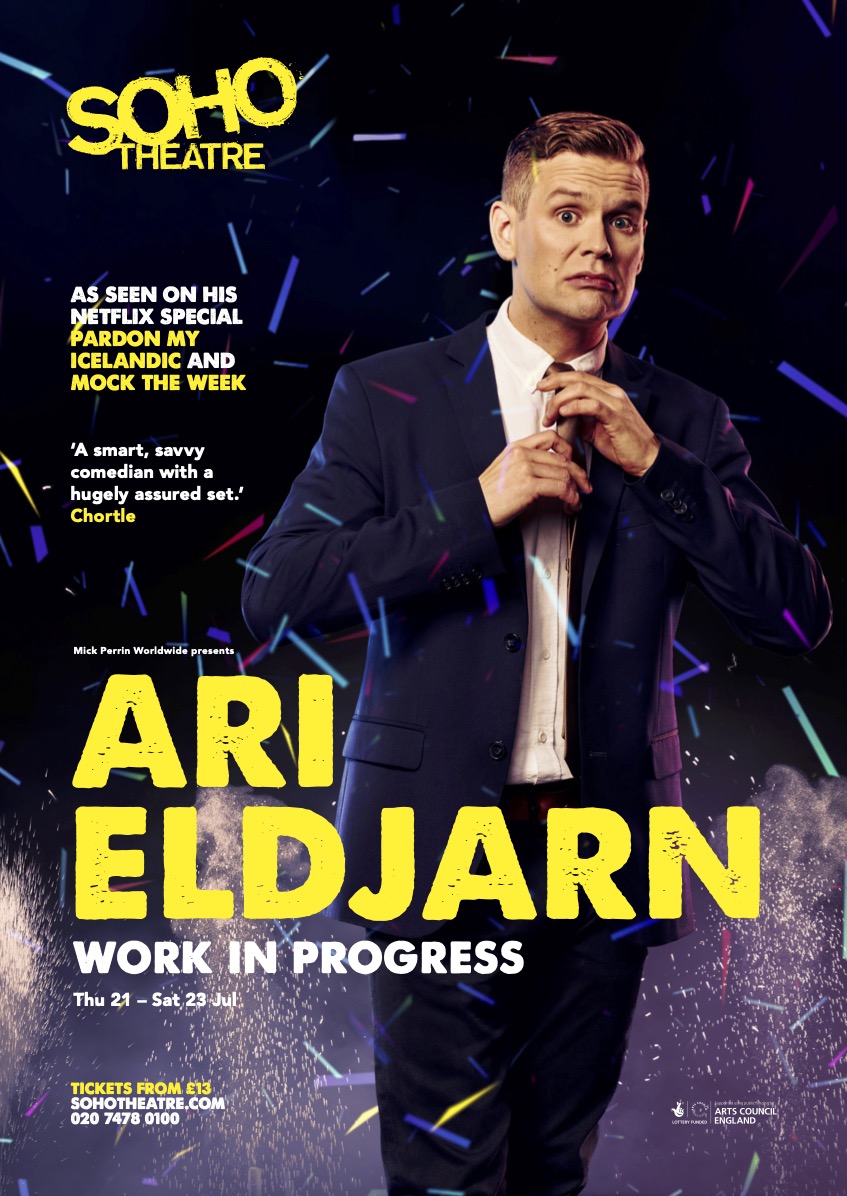 I'm coming back to London! Flying in to do 3 WIP shows at the awesome Soho Theatre: 21-23 July (Thursday, Friday, Saturday.) 

First time in 3 years. Can't. Wait. Come one, come all. Tix here: 

sohotheatre.com/shows/ari-eldj…