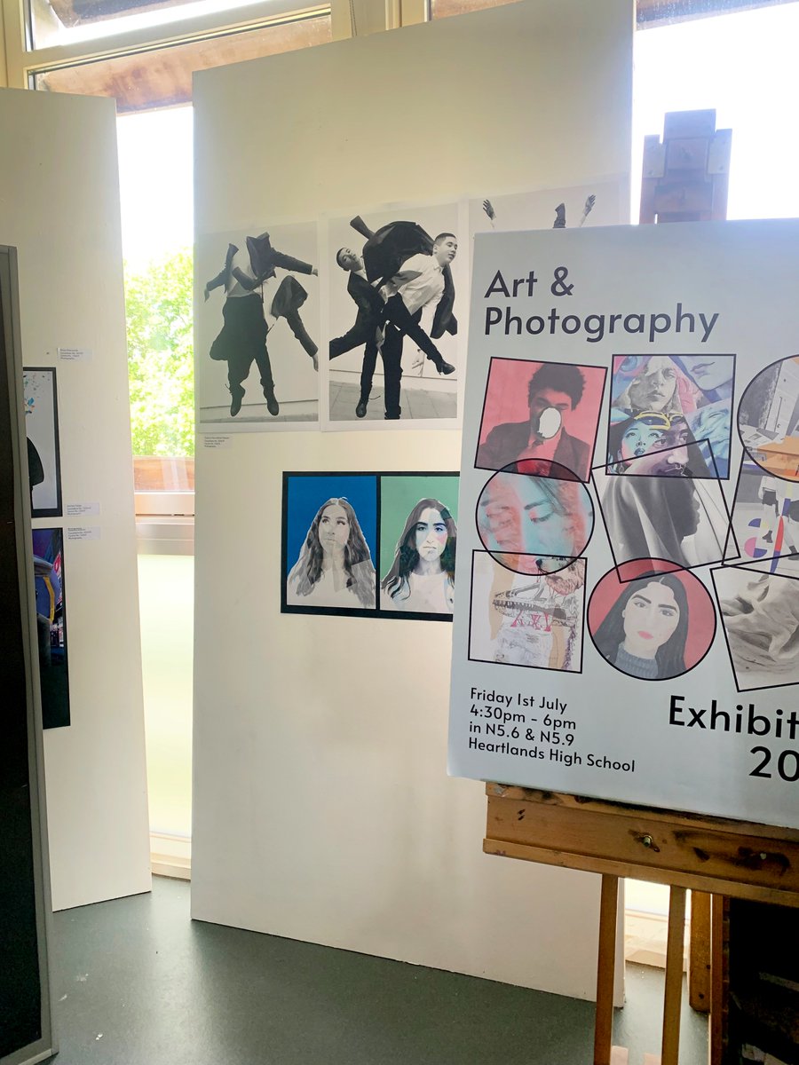 hhs_arts's tweet photo. WOW! Well done to our talented and hardworking Y11 GCSE Art &amp; Photography students! Thank you to everyone that came along to see their inspirational work at the exhibition! If you missed it, a virtual exhibition will be featured on the main school website shortly! @HHSHaringey https://t.co/OZxlV1YF59