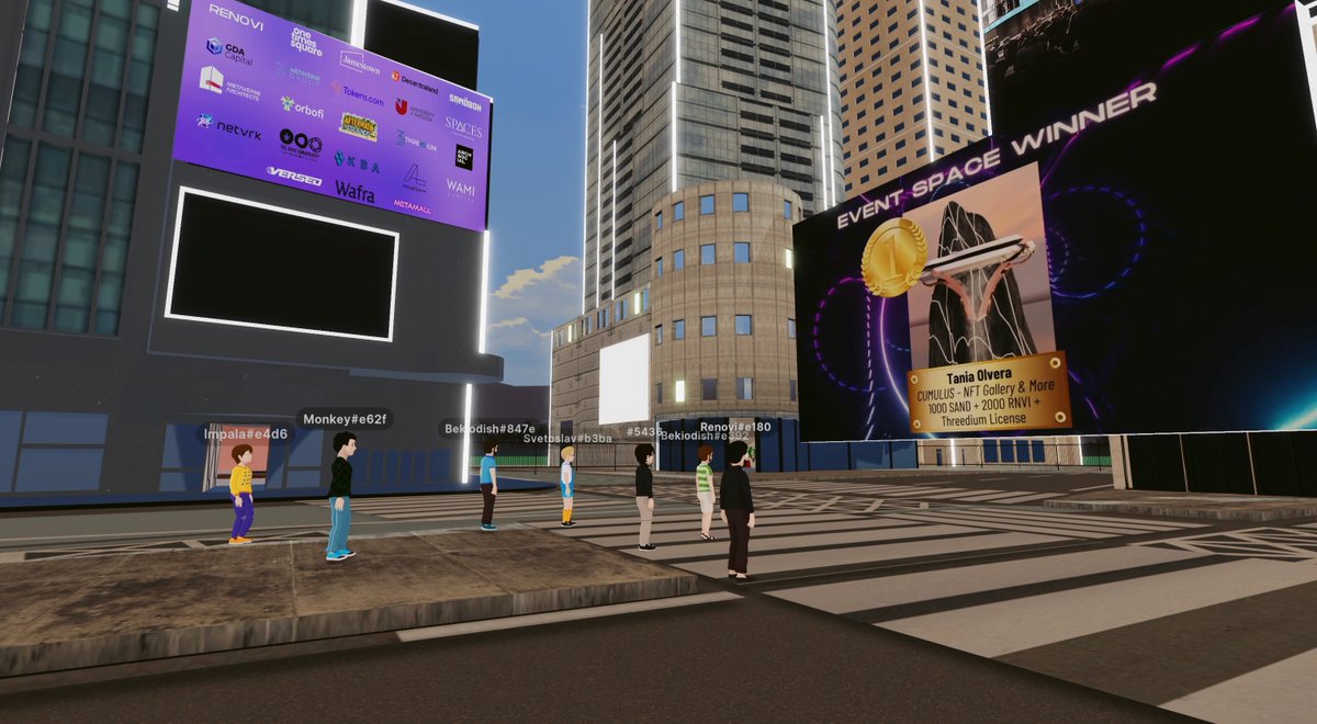 RenoviHub's tweet photo. 💥 More flashbacks from an incredible evening in @decentraland 💥at the Next Top Metaverse Build Awards 🏆 Congrats once again to our winners 🏅👏
#metaverse #nft #nftart #NTMB https://t.co/rvwCNvaomk