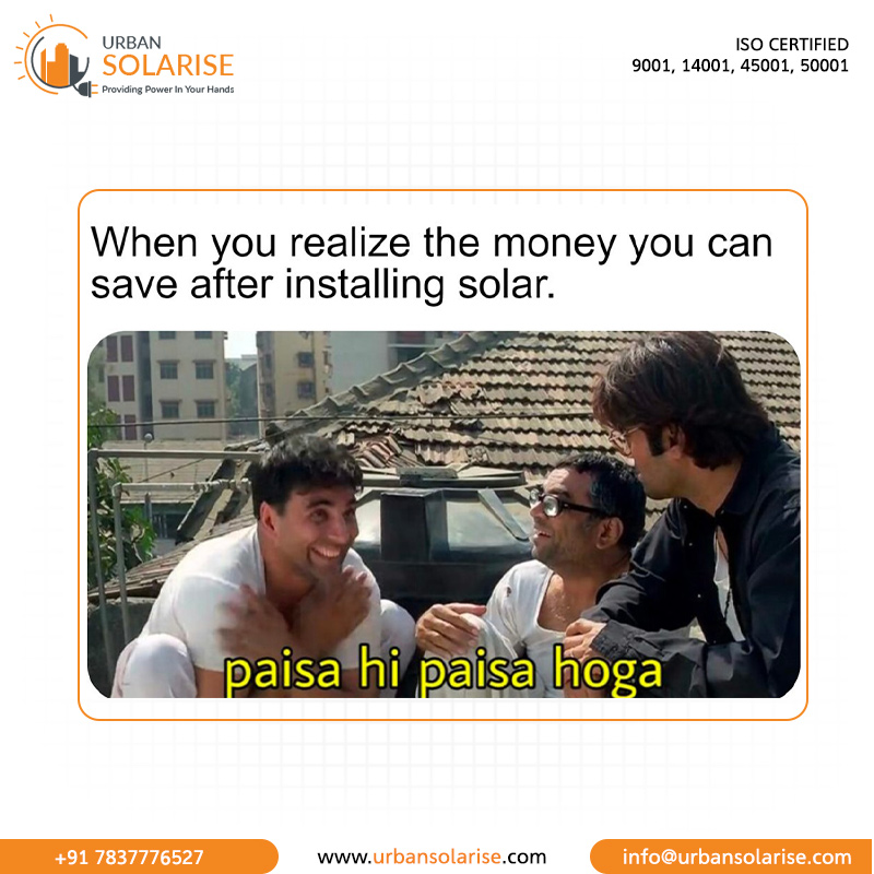 urbansolarise's tweet image. Solar Panel lagwaoge toh khud samajh jaoge!
Save on electricity bills, go solar TODAY!

Visit - urbansolarise.com

#solarpanel #solarenergy #solar #solarpower #renewableenergy #solarsystem #gogreen #greenenergy #cleanenergy #gosolar #solarinstallation #urbansolarise