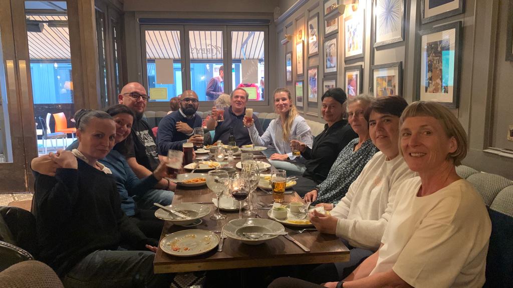 erc_nuig's tweet photo. It was lovely to meet all the team members and project partners (in person) at the 5th Transnational TransIT project meeting held at NUI Galway.

#ercnuig #Transitproject #indstry40 #nuigalway #erasmusplus #idec #trebag #tabela #kismc #Arto #CPU #Robotx https://t.co/ShgNAzQatd