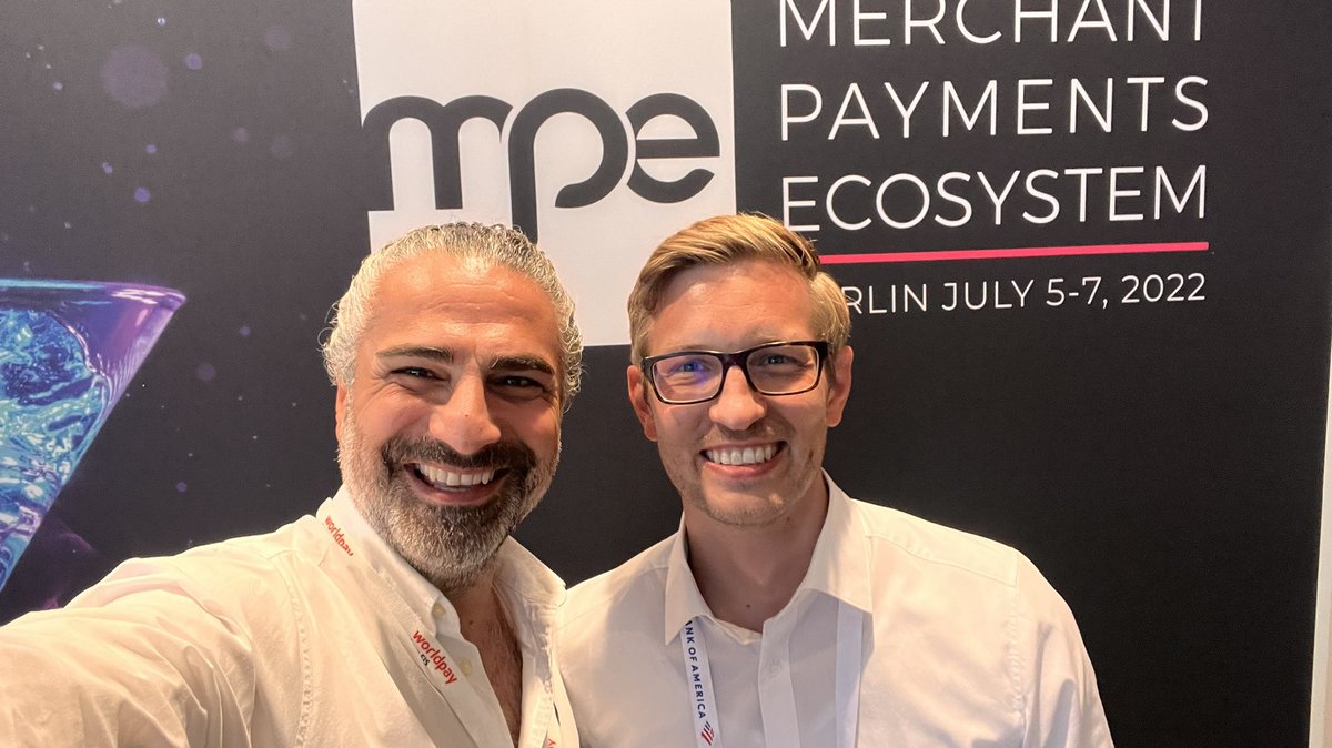CihanDuezguen's tweet photo. Today I meet the payment family & friends at Merchant Payments Ecosystem…. It’s a beautiful place with great people 💳🔐
Laura Treude Daniel Nguyen Maxim Bilevici Michael Greil Casper Lie
#mpe2022
#mpeecosystem
#Ilovempe
#Worldpay https://t.co/MzSq9BEZ2E