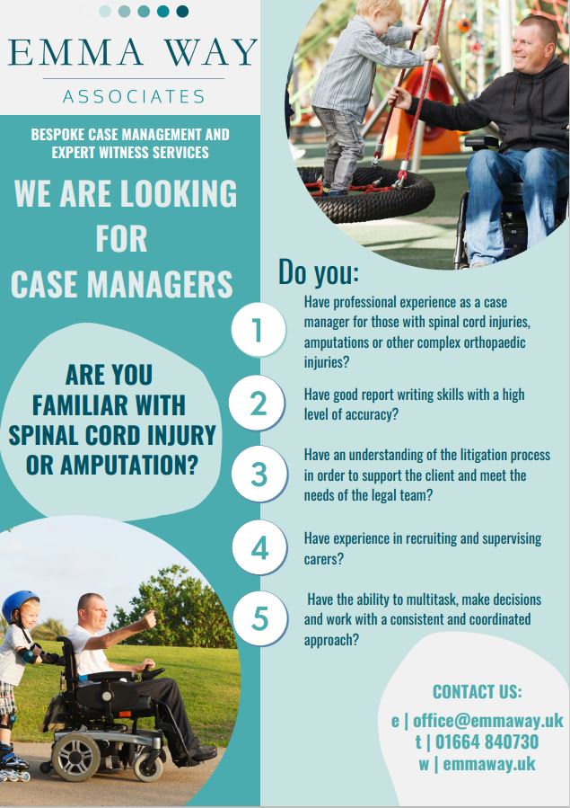 We're on the look out for experienced #casemanagers in the East Anglia and Midlands area to join our team.

Contact us for an informal chat for more details

#casemanager #casemanagement #rehabilitation #care #recruitment #midlandsjobs #eastangliajobs