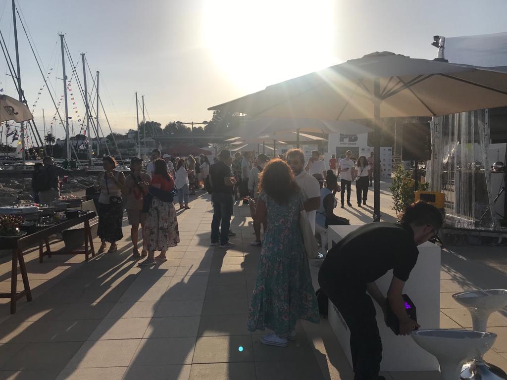 To chill out or work hard? Why not BOTH😎? We were at #PitchAtTheBeach at #Portugal in the past few days - great event for tech companies like us to share experiences, do networking and businesses, of course! #ChainIsKhan #ChainIsLiving #AdvancedTechnologies #Blockchain #NFT