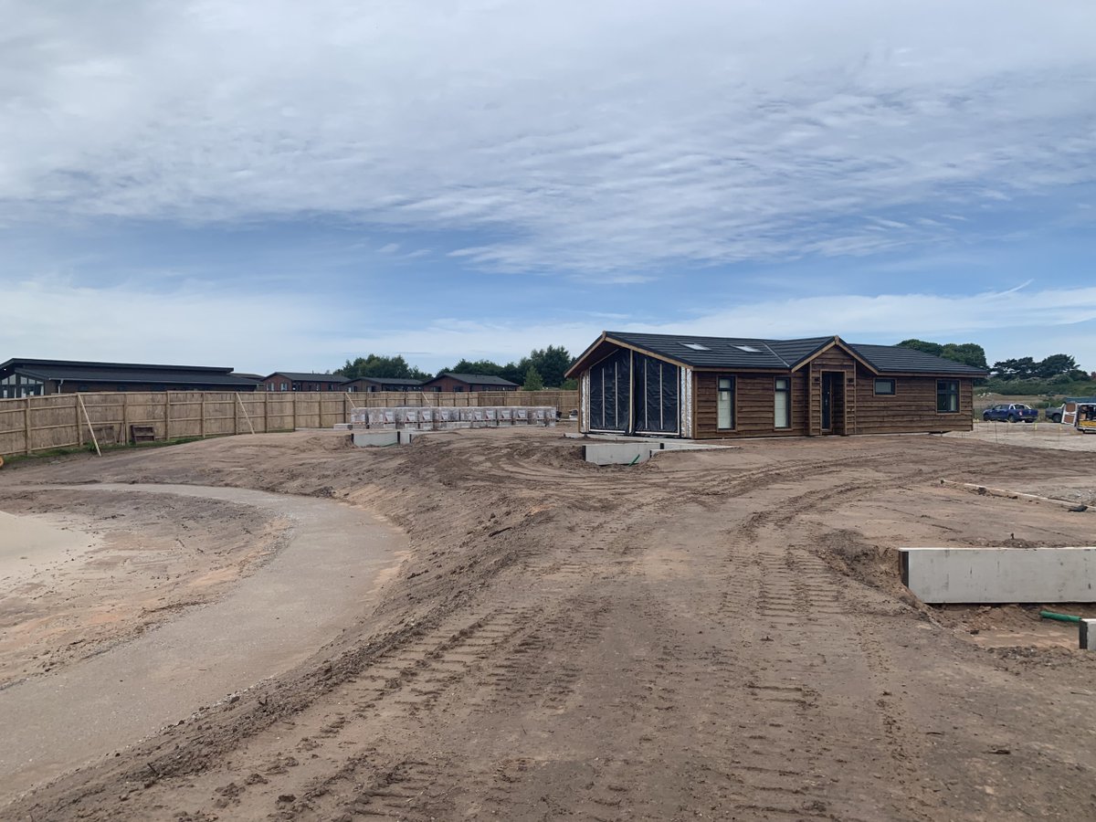Our new development at Delamere Lake Sailing &amp; Holiday Park is well underway with the first lodge sited 🎉

Interested in owning your very own home-from-home? With 47 new pitches, we’re certain there will be one to tick all your boxes:  haulfrynholidays.co.uk/our-parks/ches…