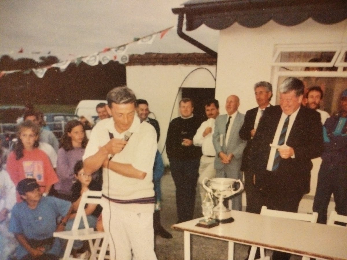 irishcricket1's tweet photo. This one is a wee bit special. 'Snapshots'. @DeryckV goes back 30 years to the 1992 Leinster Senior final when @ClontarfCC met @YMCACCDublin President Mary Robinson attended on a memorable day at @phoenixcricket https://t.co/SK4J0V9buw https://t.co/XAf7j1sxxR