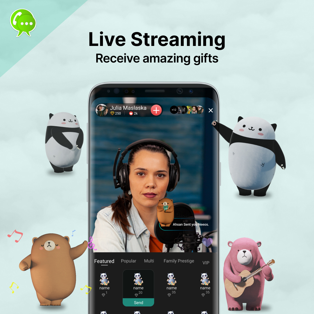 neeopal's tweet image. Go Live on Neeo Messenger and receive amazing gifts from your followers. 

 #neeo #neeopal #apps #messenger #calls #videocalls #audiocalls #application #translator #nearby #social  #translation #livestream  #meetnearbypeople #NeeoSocial #livestreamapps #sticker #gifts