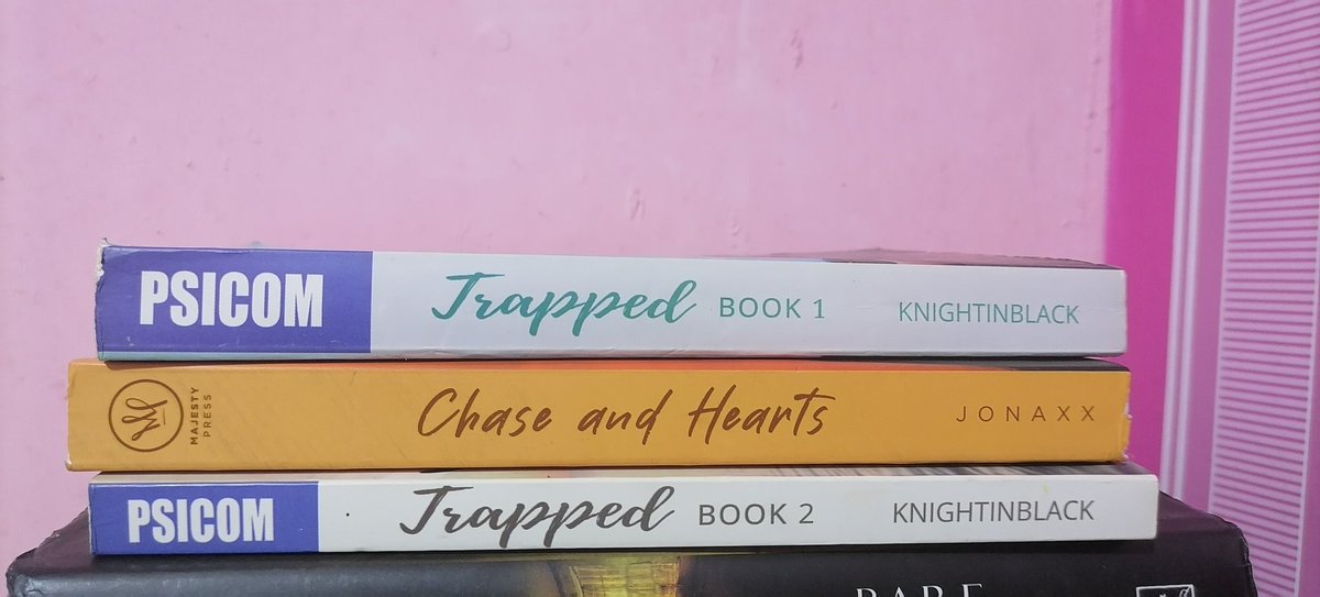 All_Time_Shop's tweet photo. Wtb | Lfs wattpad book

Hello! I'm selling preloved wattpad books

Trapped Book 1&amp;2 by KnightInBlack - 280 both 
Chase and Hearts by jonaxx - 250
( If both kukunin 500)

MOD: Sco or Ggx 
MOP: PAYO/Gcash or Bpi

Dm me for the conditions ng books
tags trapped chaseandhearts wattpad https://t.co/RLCwbigi0a