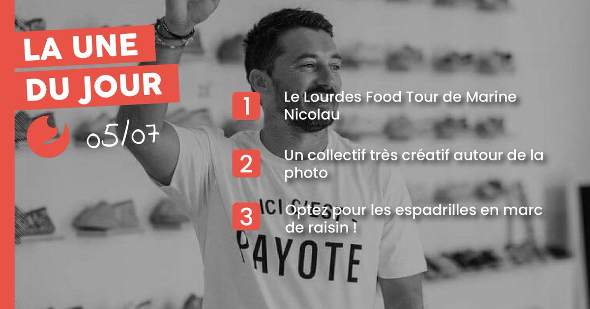 📌Le Lourdes Food Tour de Marine Nicolau
📌Collectif très créatif autour de la #photo
📌Optez pour les espadrilles en marc de raisin de <a href="/payotespadrille/">Espadrilles PAYOTE</a> 

Retrouvez tous nos articles sur : presselib.com

👉PresseLib’, notre différence, c’est vous !

#bearn #paysbasque