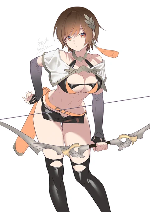 塗り途中の情報量のほうが
昨今のキャラデザ系の用途にはいいのではと助言をいただき 抜き出してみた 