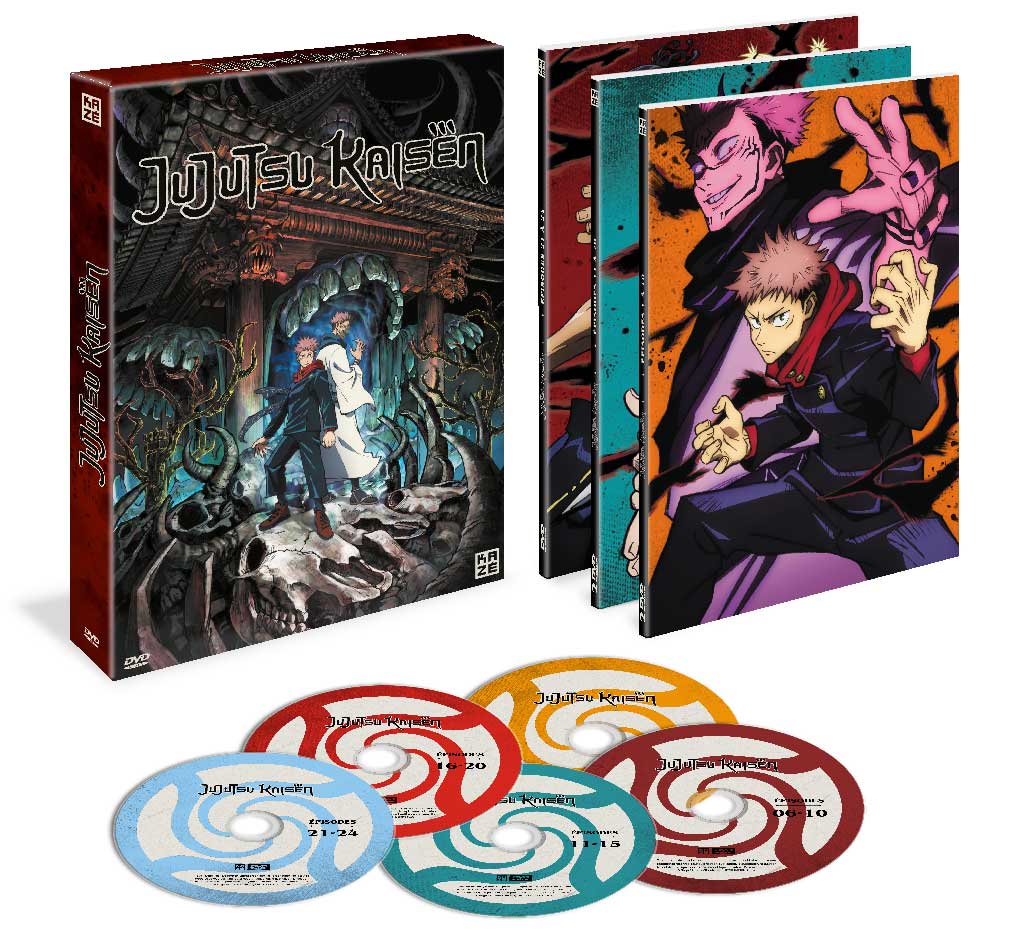 WizardComm's tweet photo. Après avoir rencontré un énorme succès lors de sa diffusion en streaming sur @Crunchyroll_fr, la saison 1 de JUJUTSU KAISEN est disponible dès aujourd'hui en DVD et Blu-ray chez @KazeFrance 🔥

#WizardCommunication #Crunchyroll #JujutsuKaisen #Anime #RelationsPresse #RP #Presse https://t.co/L4IYdDHi9m