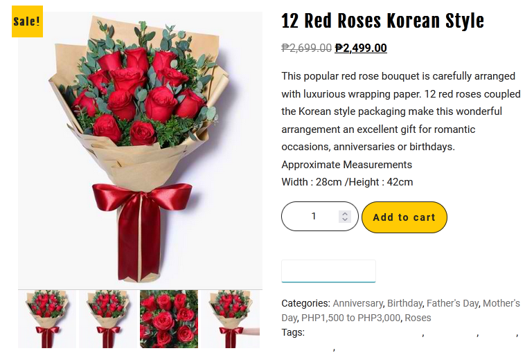 12 Red Roses Korean Style - FLOWERSHOPPH.COM  flowershopph.com/shop/12-red-ro… #flowershopph1