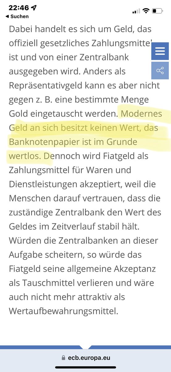 Die Original Webseite der EZB!