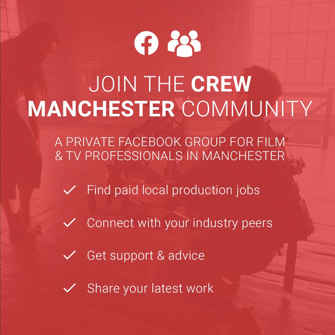 CrewManchester's tweet image. A central part of #CREWManchester membership are our private CREW #Facebook groups! This is where we share all the local job opportunities with local productions, and also where you can connect with your industry peers for support &amp;amp; advice. Join the CREW community for free today.