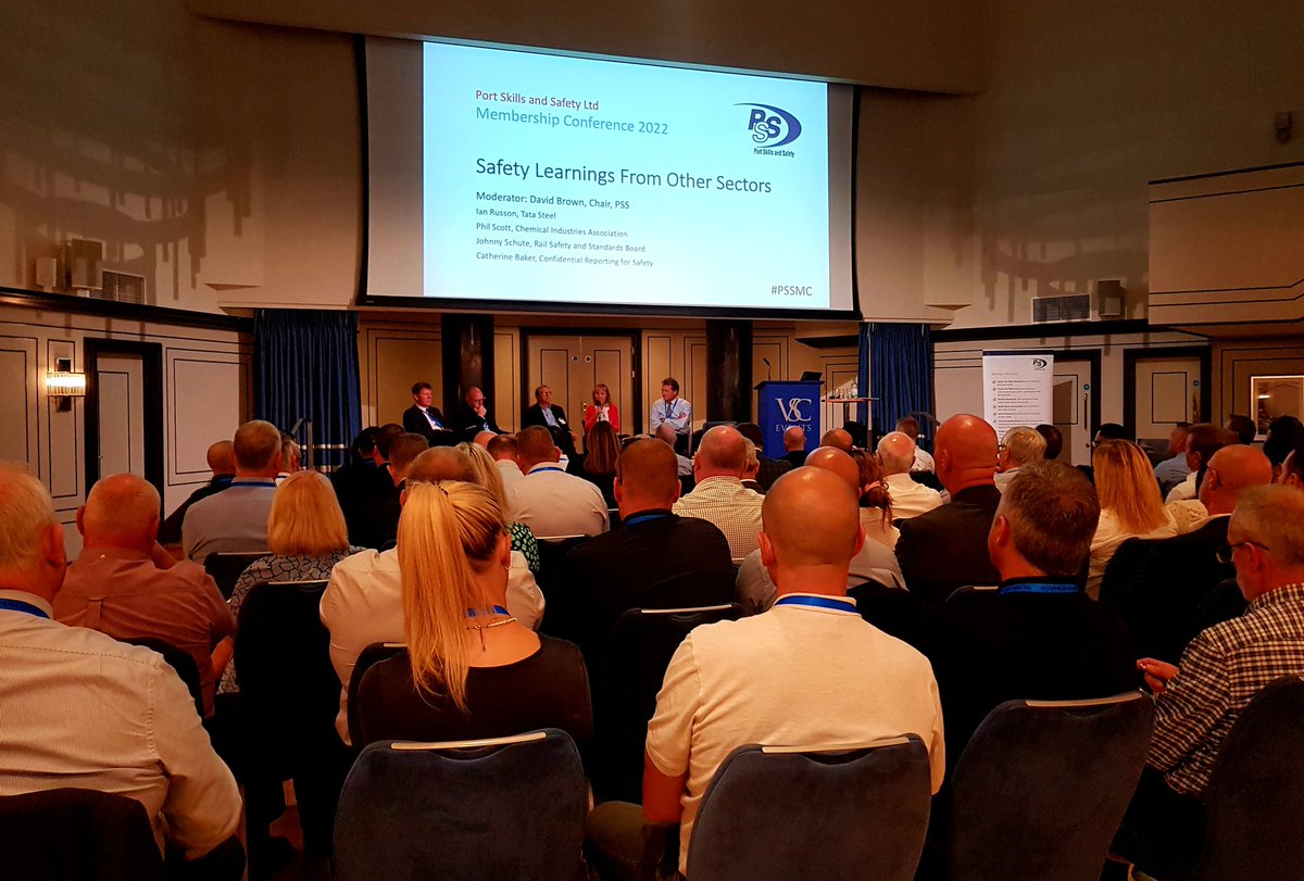 UKMajorPorts's tweet photo. Great turnout and learnings - including from other safety critical sectors - at today's @saferports conference. #PSSMC #MaritimeSafetyMatters #MSW22 #safety #Wellbeing https://t.co/IQYAX8ztjN