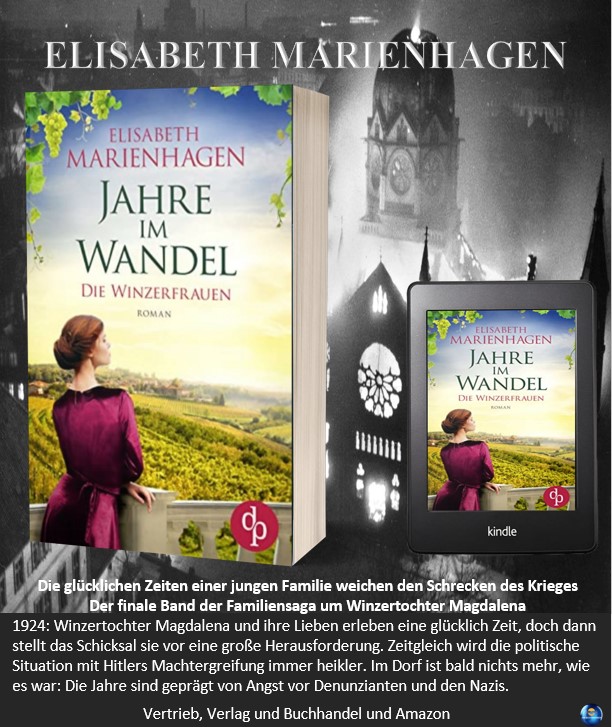 DaggiGeiselmann's tweet image. JAHRE IM WANDEL - Die Winzerfrauen - Elisabeth Marienhagen
Eine spannende historische Romanserie, die ich euch empfehlen möchte.
Erhätlich als Taschenbuch und E-Book überall wo es Bücher gibt und zum Beispiel auch bei Amazon.
amzn.to/3yHZNsP