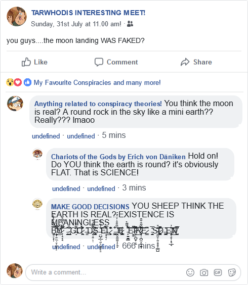 This July, we want you to read anything and everything about your favourite conspiracies! If you don't know where to start, try our fav - Chariot of the Gods? by Erich von Däniken! RSVP here, on FB, or on Instagram, and we'll see you on the 31st!