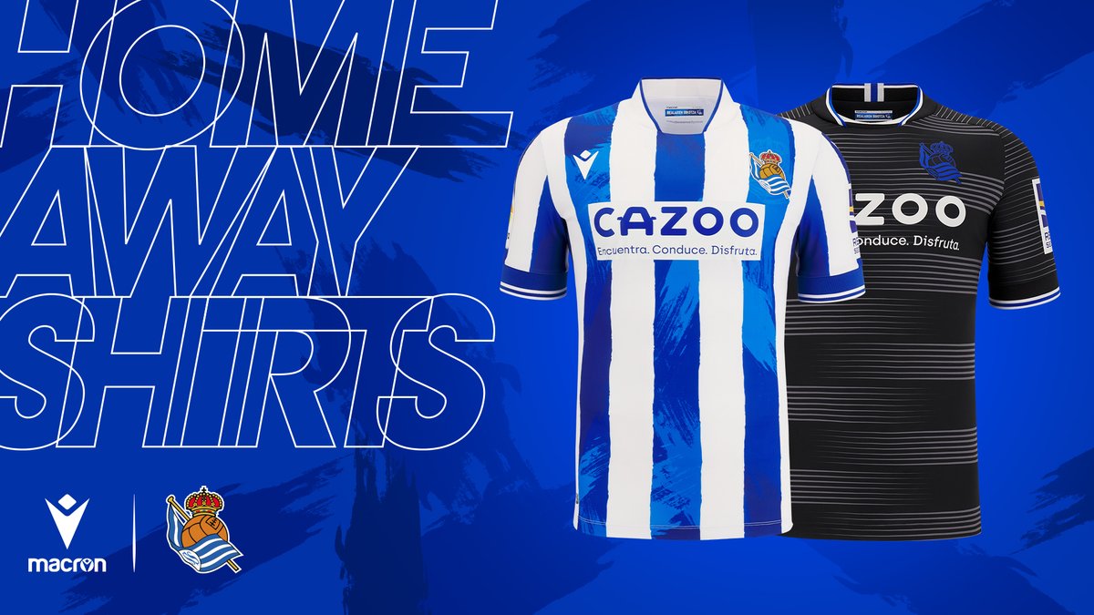MacronSports's tweet image. A painted kit that will paint the future💫
Introducing the new @RealSociedad 22/23 Home and Away jerseys.

Read more: bit.ly/3R7CrnI
#WorkHardPlayHarder