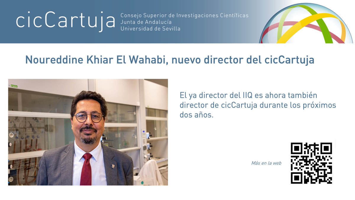 cicCartuja (@ciccartuja) on Twitter photo 📣Noureddine Khiar El Wahabi, nuevo director de cicCartuja.
Desde hoy 5 de julio, el ya director del <a href="/IIQ_US_CSIC/">IIQ (CSIC-US)</a>, lo será también de #cicCartuja.
Conoce más sobre la carrera científica y trayectoria de Noureddine, aquí 👉 bit.ly/3up3t0f 📣Noureddine Khiar El Wahabi, nuevo director de cicCartuja.
Desde hoy 5 de julio, el ya director del <a href="/IIQ_US_CSIC/">IIQ (CSIC-US)</a>, lo será también de #cicCartuja.
Conoce más sobre la carrera científica y trayectoria de Noureddine, aquí 👉 bit.ly/3up3t0f