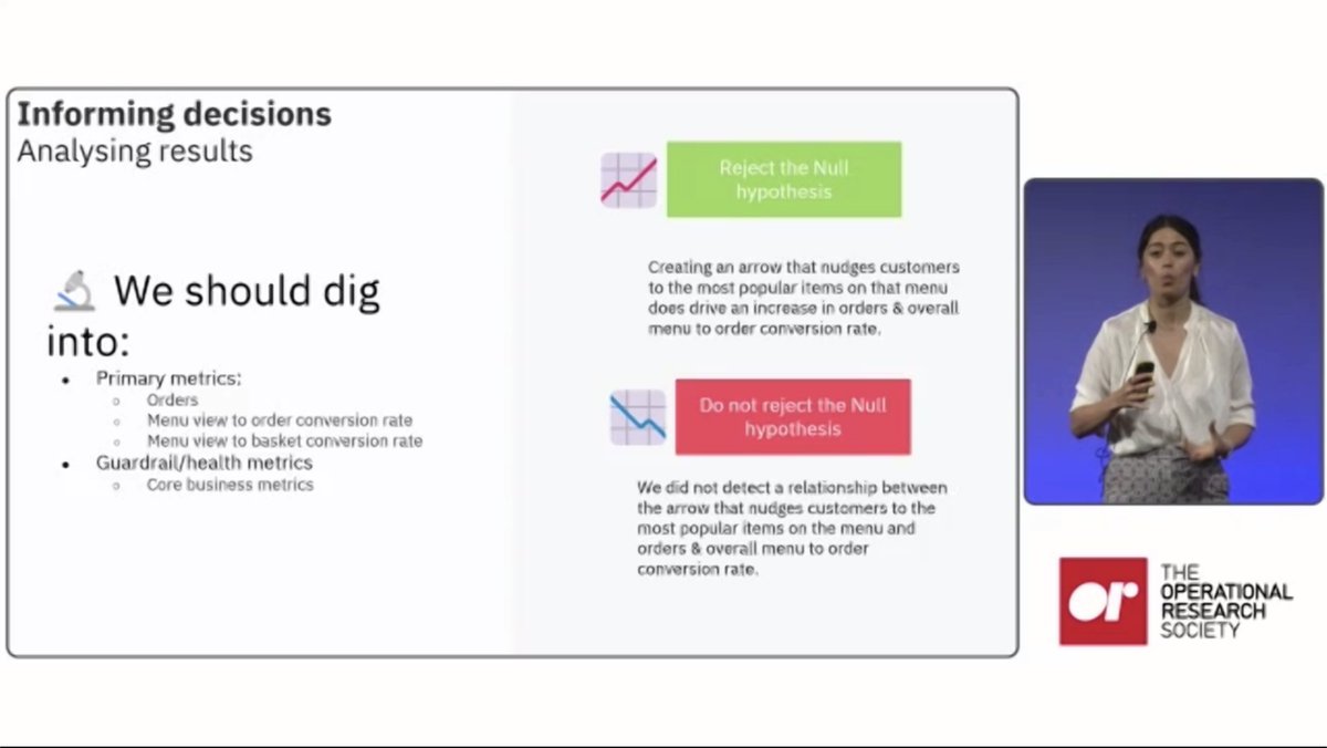 TheORSociety's tweet image. Angela Castillo-Gill, Senior Product Manager of @Deliveroo, discusses how they use the scientific method to develop, launch and scale features at Deliveroo. #AS22 theorsociety.com/AS22