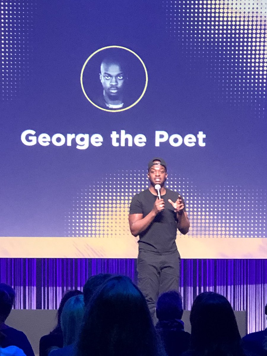 WT_Darren's tweet photo. Incredibly powerful start to #EMFsummit - words, don’t take them for granted @GeorgeThePoet bringing to life the importance of the message https://t.co/L9Rymme4zM