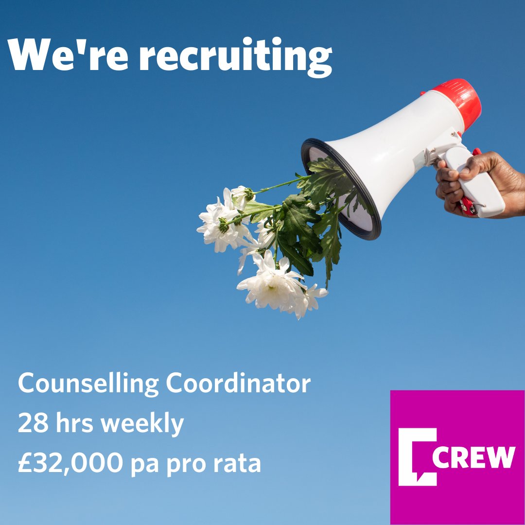 crew_2000's tweet photo. Our counselling service supports people taking stimulant drugs, reducing harm and improving physical and mental health  without judgement. 

We're looking for someone to lead our small, highly skilled and motivated team - find out more here:
https://t.co/2JklJKHNEr
@goodmovesjobs https://t.co/26GTVA2ucO