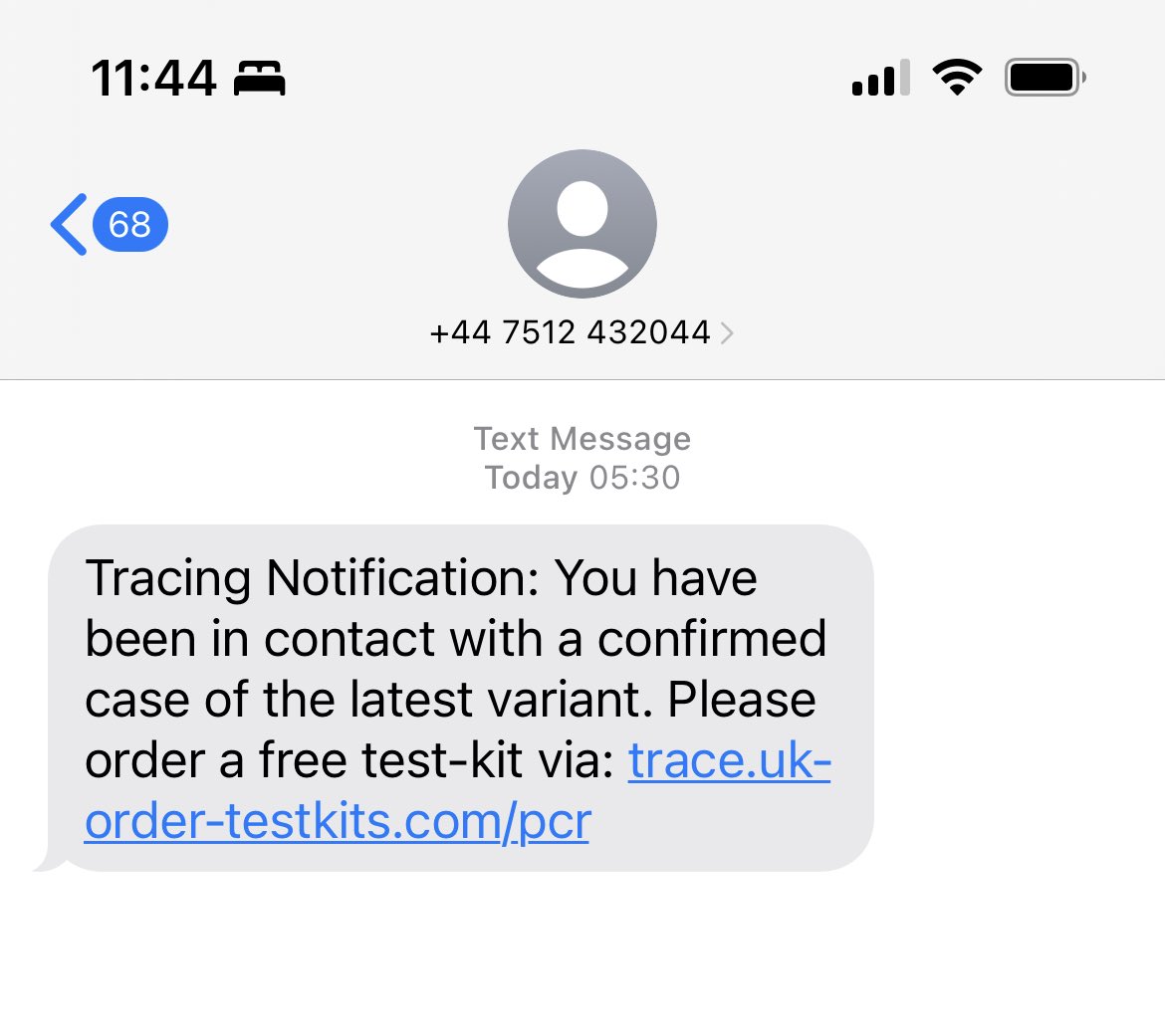 Fake text alert! #onlinefraud