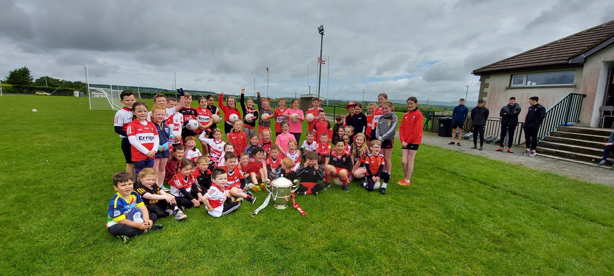 StColmsGACDrum's tweet photo. We had a busy morning before Cul Camp began today!  
The Anglo-Celt was proudly on display and all the children loved getting their hands on it! 
Special thanks also to Ben McCarron for taking time to get pictures with everyone. 

The hype begins now for the weekend!

@Doiregaa https://t.co/vUSigTPqRs