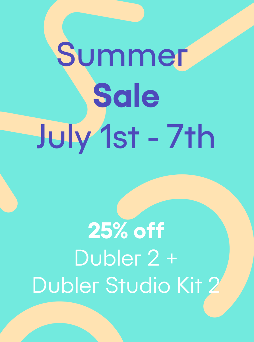 Just over 2 days left until the end of our Summer Sale☀️ If you haven't got Dubler 2 yet, now is the time!